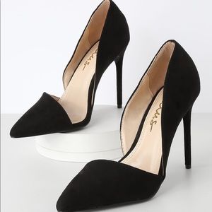 Black Suede Pumps
